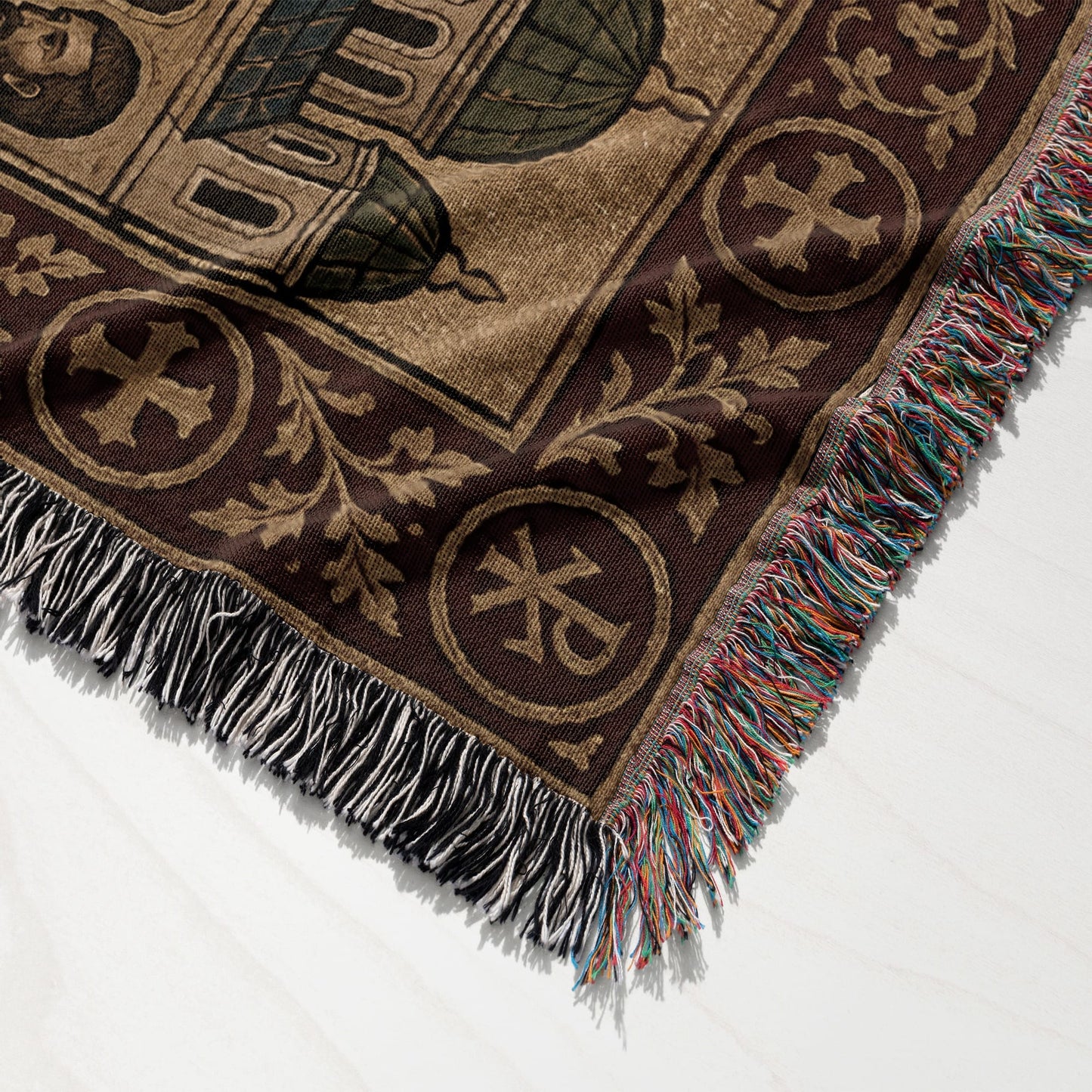 MyDesigns Personalized Orthodox Communion Tapestry - Custom Name Date jacquard woven blanket