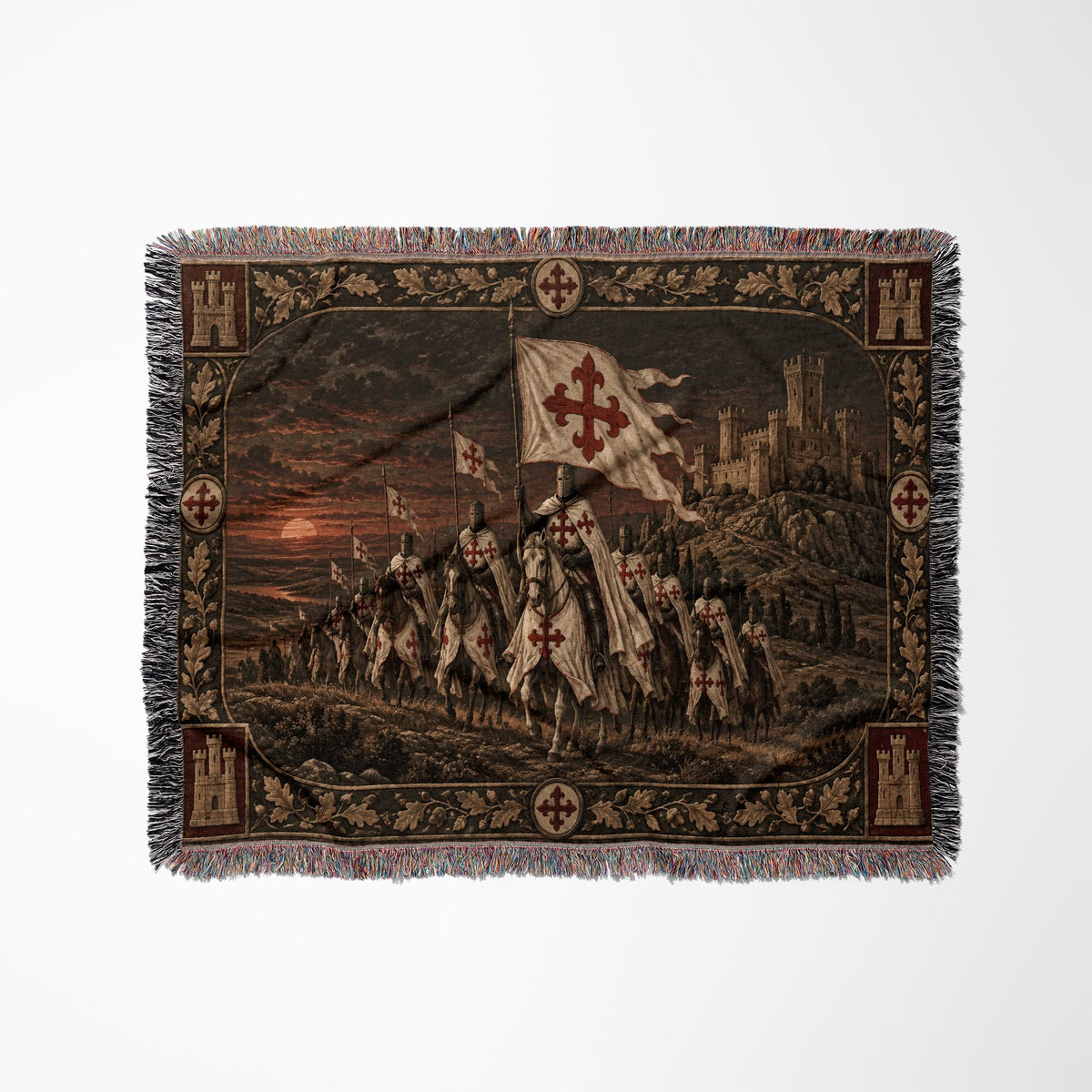 MyDesigns Order of Calatrava I Before the Castle Walls jacquard woven blanket