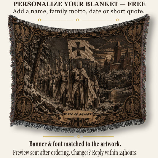 MyDesigns Teutonic Knights – The Winter March jacquard woven blanket