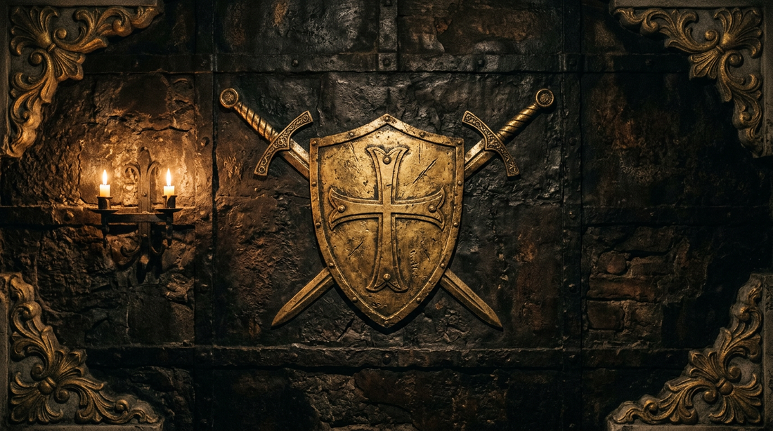 Deus Vult — God Wills It | CalmNestStyle Woven Heritage Blanket