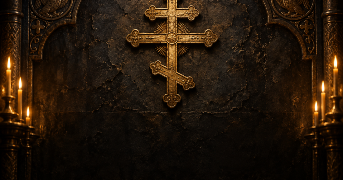 Orthodox Cross — CalmNestStyle Heritage Blanket