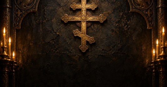 Orthodox Cross — CalmNestStyle Heritage Blanket