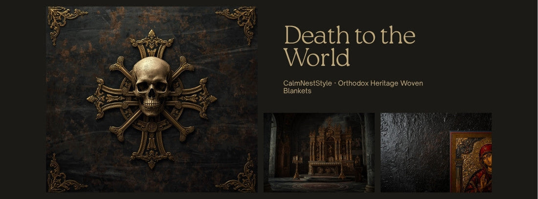 Orthodox skull memento mori Christian symbol — CalmNestStyle
