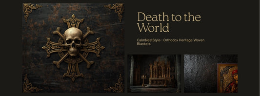 Orthodox skull memento mori Christian symbol — CalmNestStyle