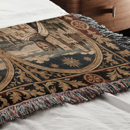 CalmNestStyle Three Kings of Christendom jacquard woven blanket