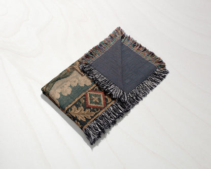 CalmNestStyle Jerusalem on the Hill I Knights and Pilgrims jacquard woven blanket