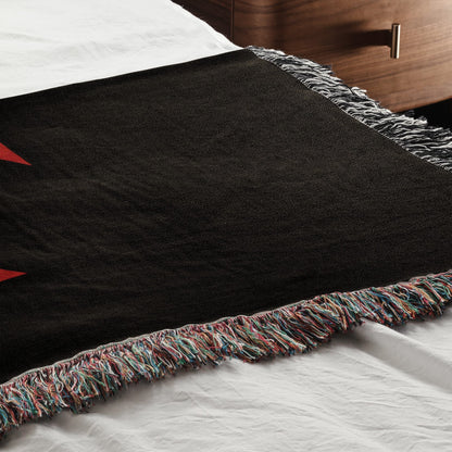CalmNestStyle The Beauseant Templar Battle Flag Personalized jacquard woven blanket