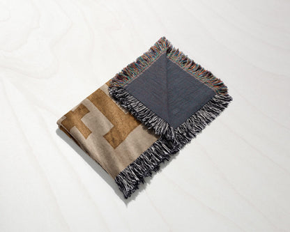 CalmNestStyle Crusader Knights Kneeling Before Jerusalem Woven Blanket jacquard woven blanket