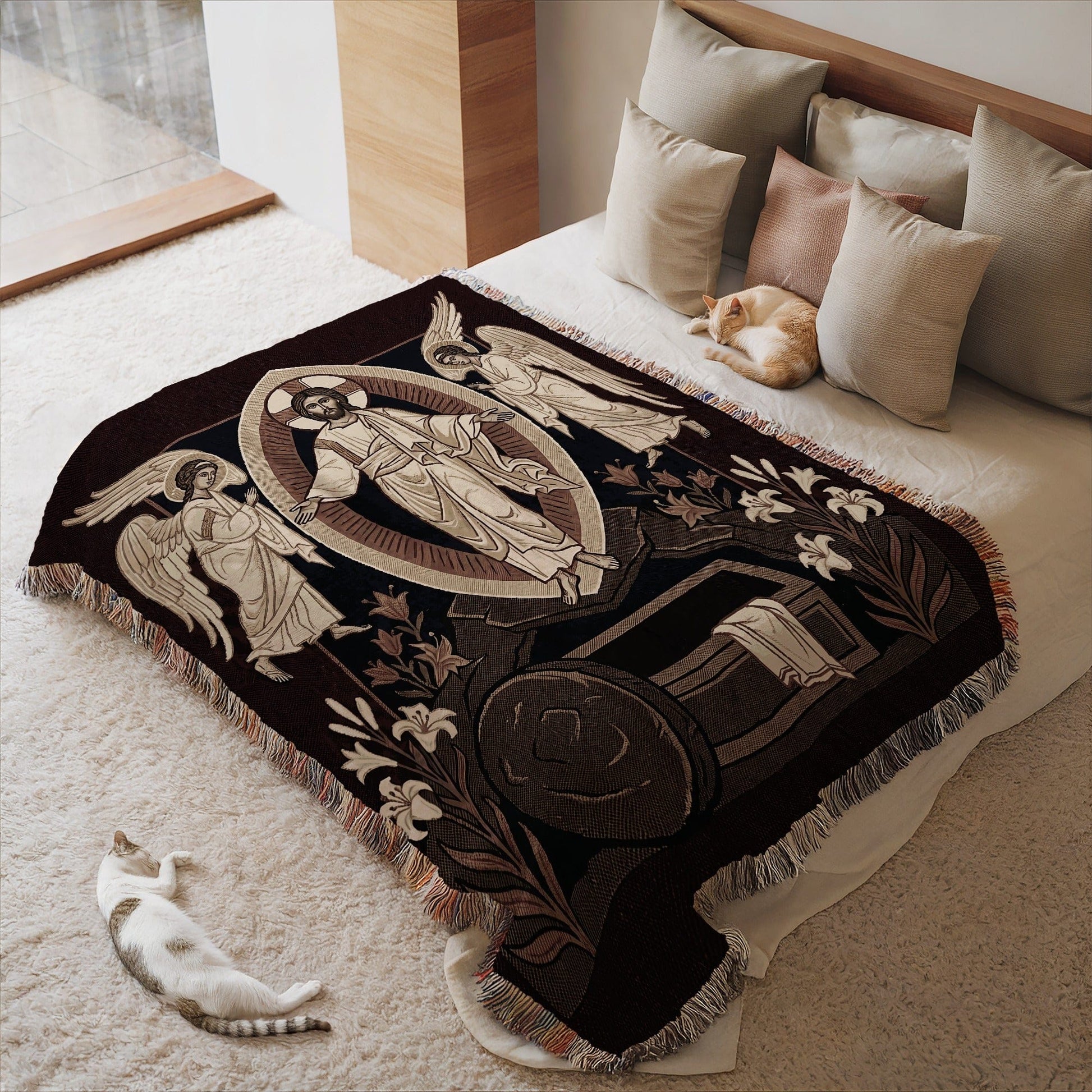 Religious Art Decorative Throw Blanket for Home Decor