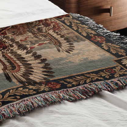 CalmNestStyle The Winged Hussars jacquard woven blanket