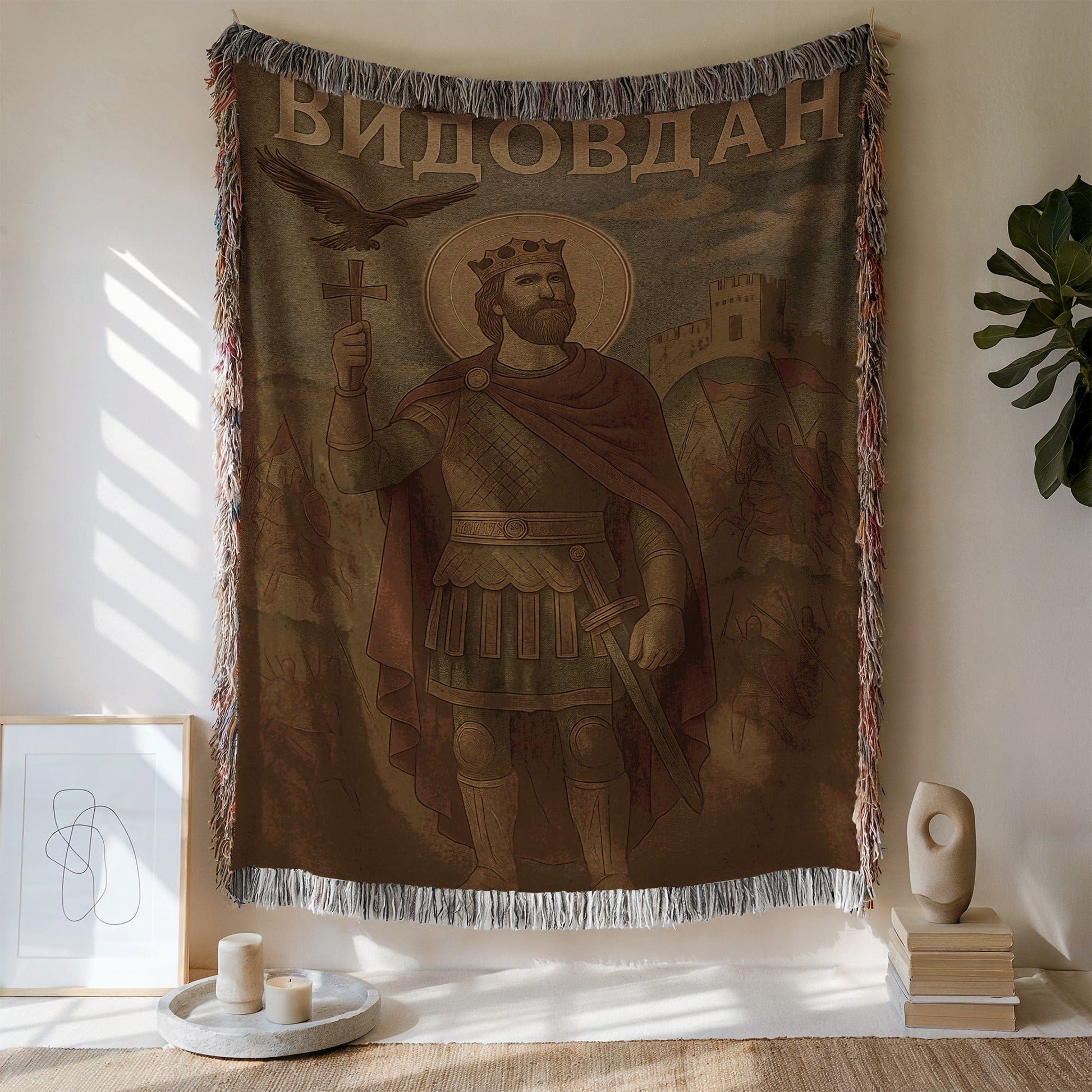 Traditional Iconic Figure Decorative Tapestry Artwork