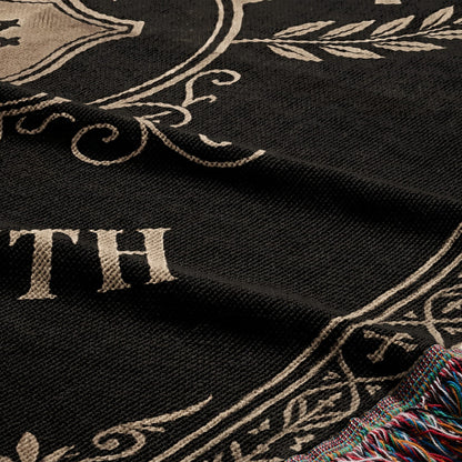 CalmNestStyle Tradition of Service Legacy of Faith Chi-Rho Woven Blanket jacquard woven blanket