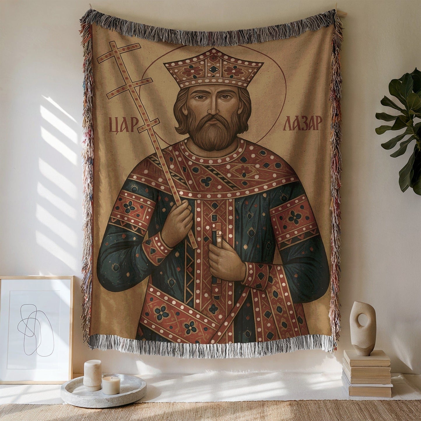 Decor with Historical Printing Tapestry Product