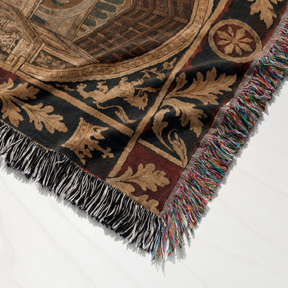 CalmNestStyle Three Kings of Christendom jacquard woven blanket