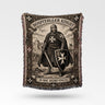 Hospitaller Knight In Hoc Signo Vinces Vintage Woven Blanket