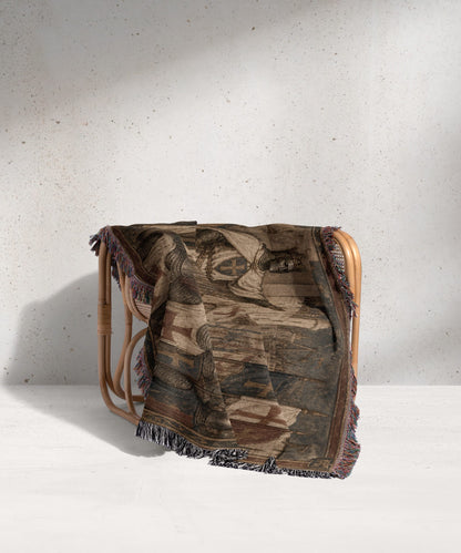 CalmNestStyle Baldwin IV Before the Walls jacquard woven blanket