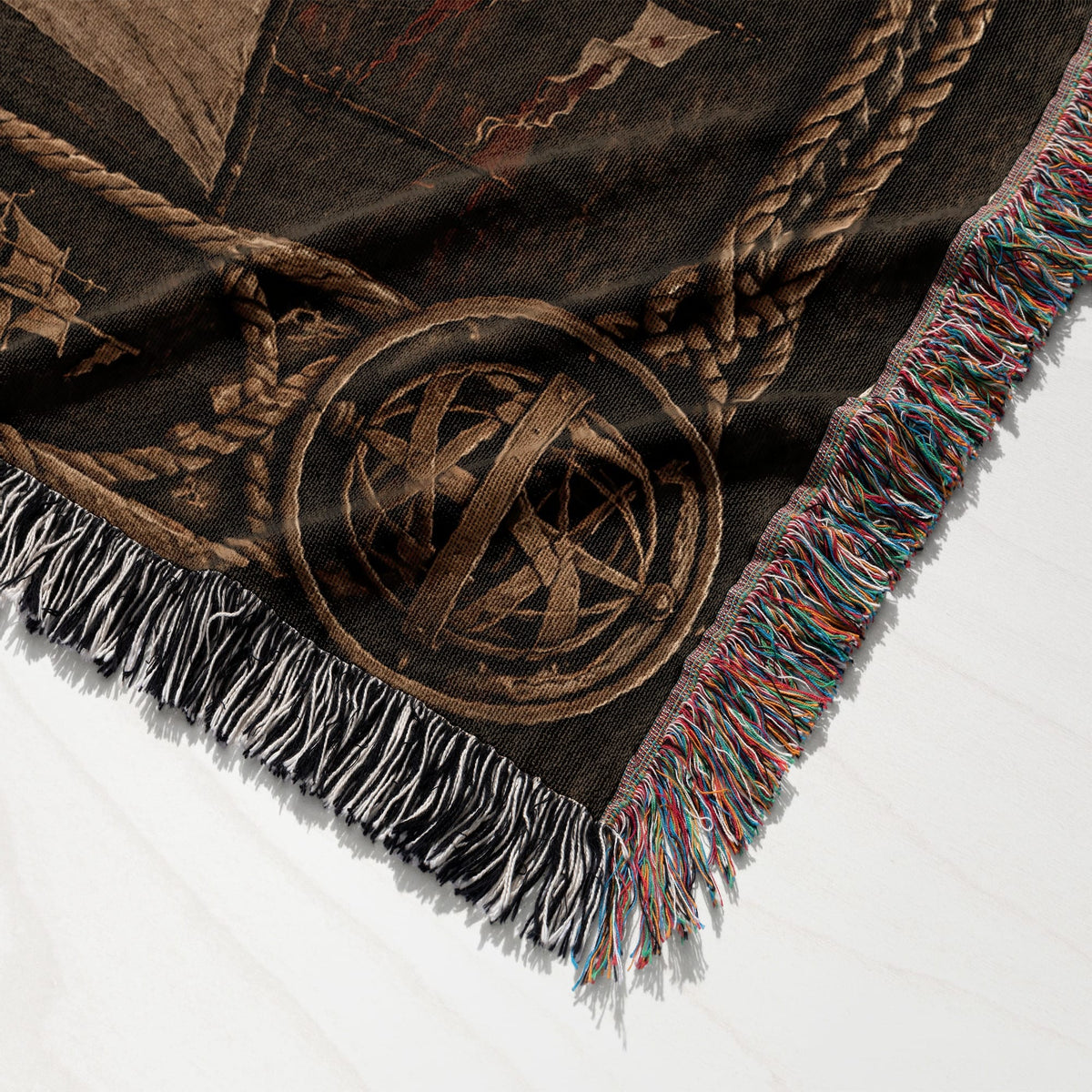 MyDesigns Torchlit Muster Before the Castle jacquard woven blanket