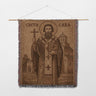 Sveti Sava with Orthodox Church Image Home Decor Woven Blanket