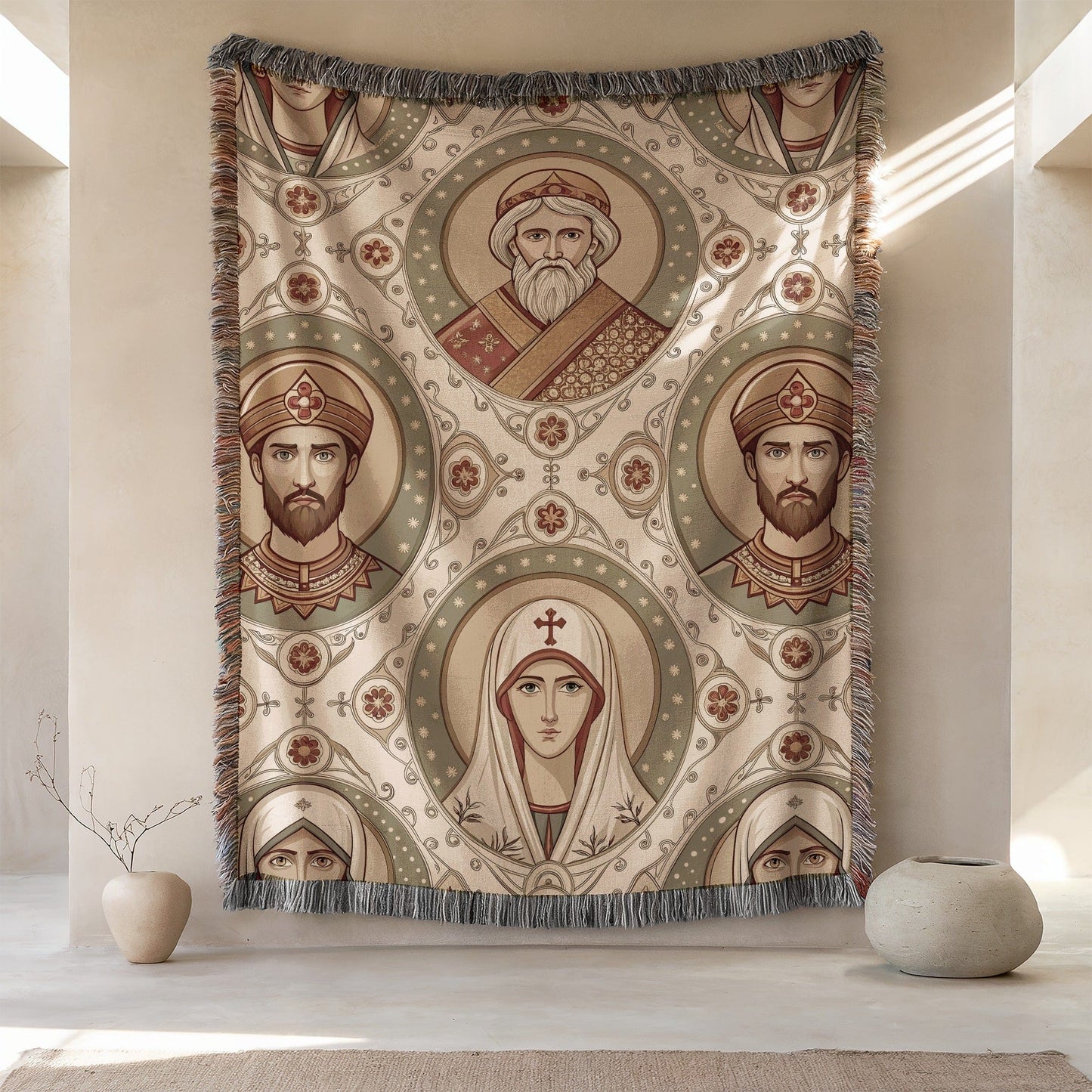 Byzantine Inspired Decorative Tapestry Wall Art