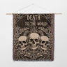 Death To The World Orthodox Monastic Symbolism Tapestry