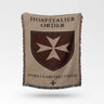 Hospitaller Order Fides Caritas Unitas Sepia Woven Blanket