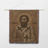 Sveti Sava Religious Iconography Style Art Woven Blanket