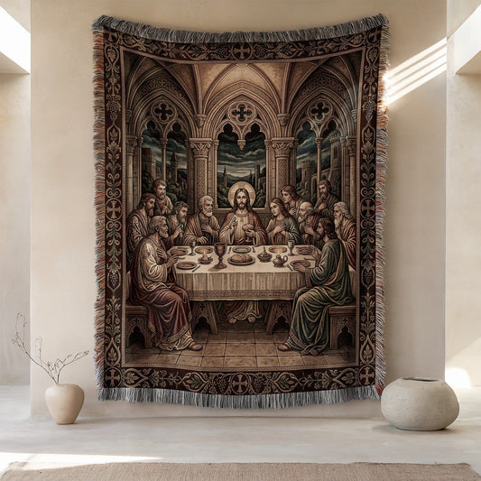 The Last Supper Detailed Artwork Decorative Tapestry