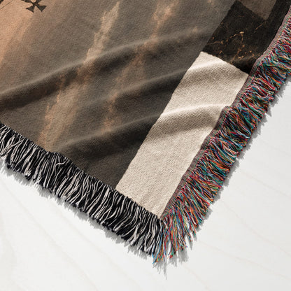 CalmNestStyle Non Nobis Domine Templar Knights jacquard woven blanket