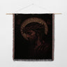 Jesus Christ Crown With a Halo Woven Blanket