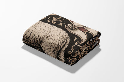 CalmNestStyle Agnus Dei Sacred Art Woven Blanket jacquard woven blanket
