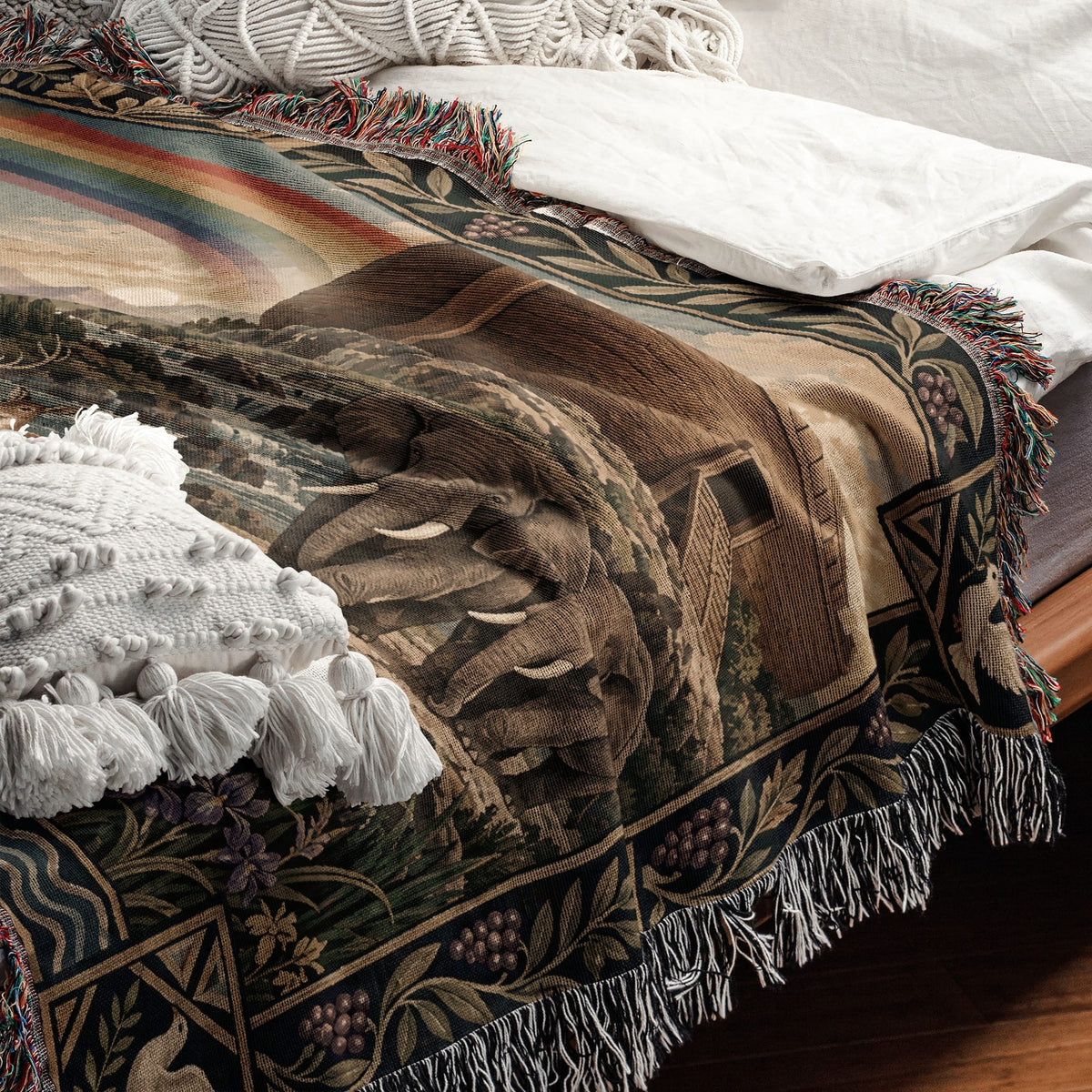CalmNestStyle Noahs Ark Covenant After the Flood jacquard woven blanket