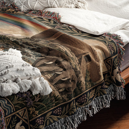 CalmNestStyle Noahs Ark Covenant After the Flood jacquard woven blanket