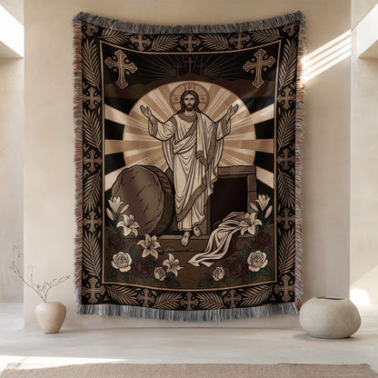Resurrection of Jesus Tapestry Wall Hanging Decor