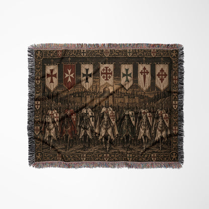 MyDesigns Seven Banners of the Christian Orders jacquard woven blanket