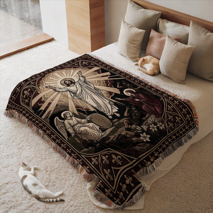 Religious Art Resurrection Scene Blanket