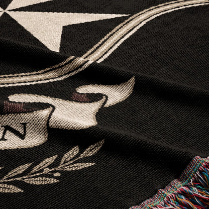 CalmNestStyle Hospitallers Order of Saint John Heraldic Woven Blanket jacquard woven blanket