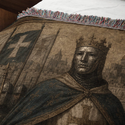 CalmNestStyle Baldwin IV Before His Knights jacquard woven blanket