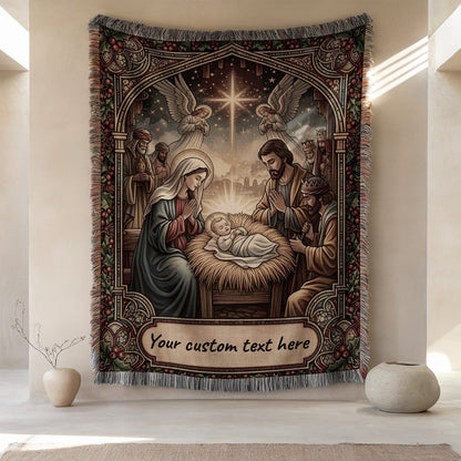 Personalized Nativity Scene Wall Hanging Christmas Decor