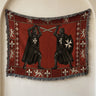 Hospitaller Knights Crossed Swords Lions Woven Blanket