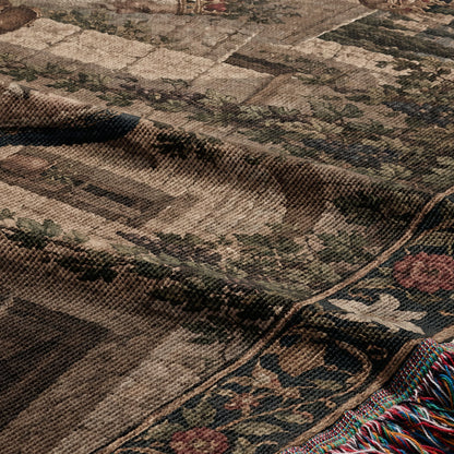 CalmNestStyle The Adoration of the Magi jacquard woven blanket