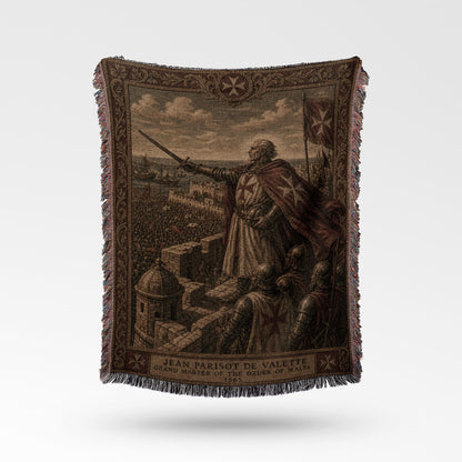 CalmNestStyle Grand Master Jean de Valette Woven Blanket jacquard woven blanket