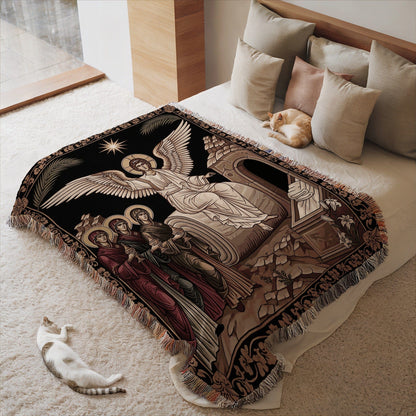 Angelic Scene Bedding Tapestry for Luxurious Comfort