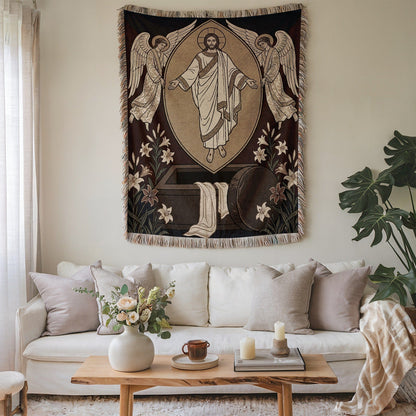 Resurrection Scene Tapestry Wall Hanging Decor