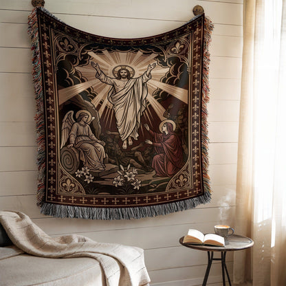 Beautiful Religious Resurrection Wall Hanging Tapestry