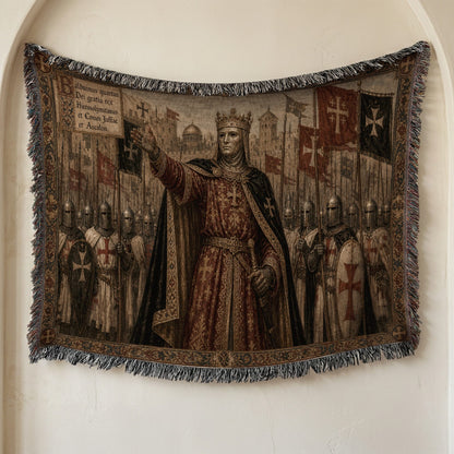 CalmNestStyle Baldwin IV Rex Hierosolymitanus jacquard woven blanket