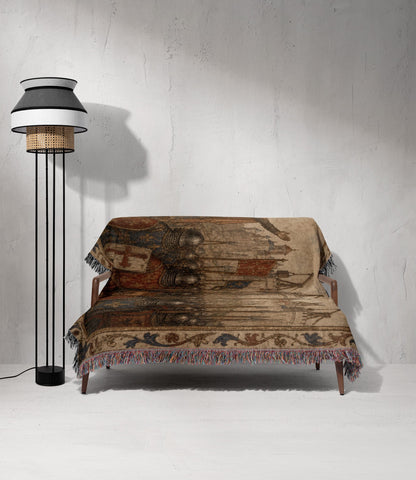 CalmNestStyle Baldwin IV Addresses His Army jacquard woven blanket