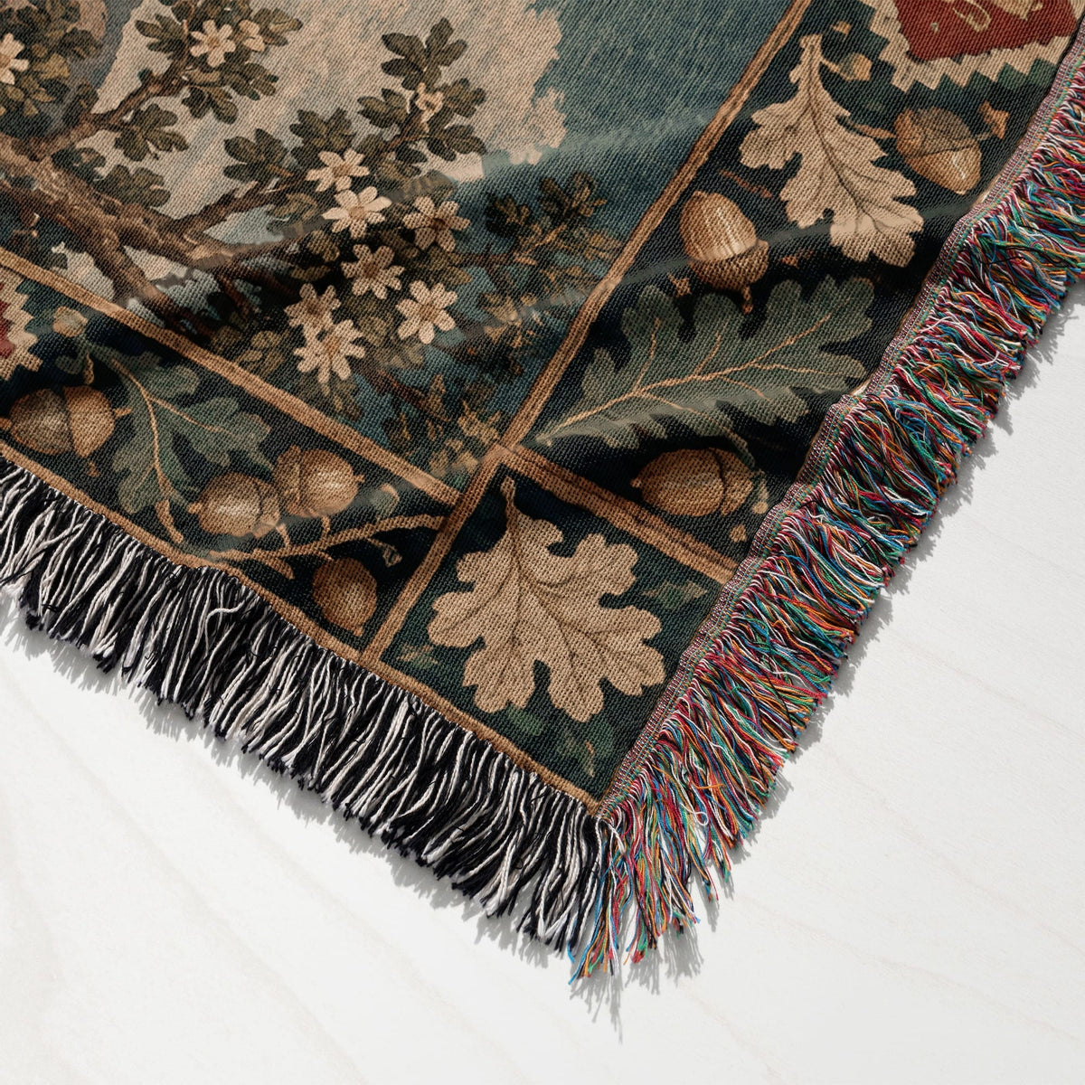 CalmNestStyle Saint George Guardian at Dawn jacquard woven blanket