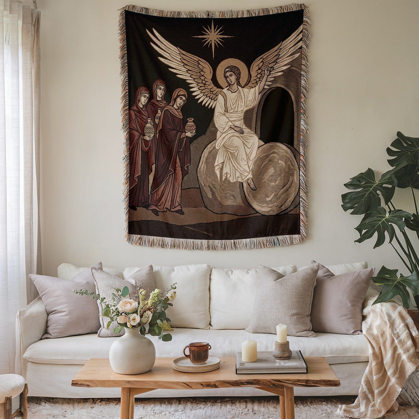 Angelic Scene Artistic Wall Hanging Tapestry Decor