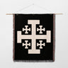 Sacred Cross Woven Faith Blanket