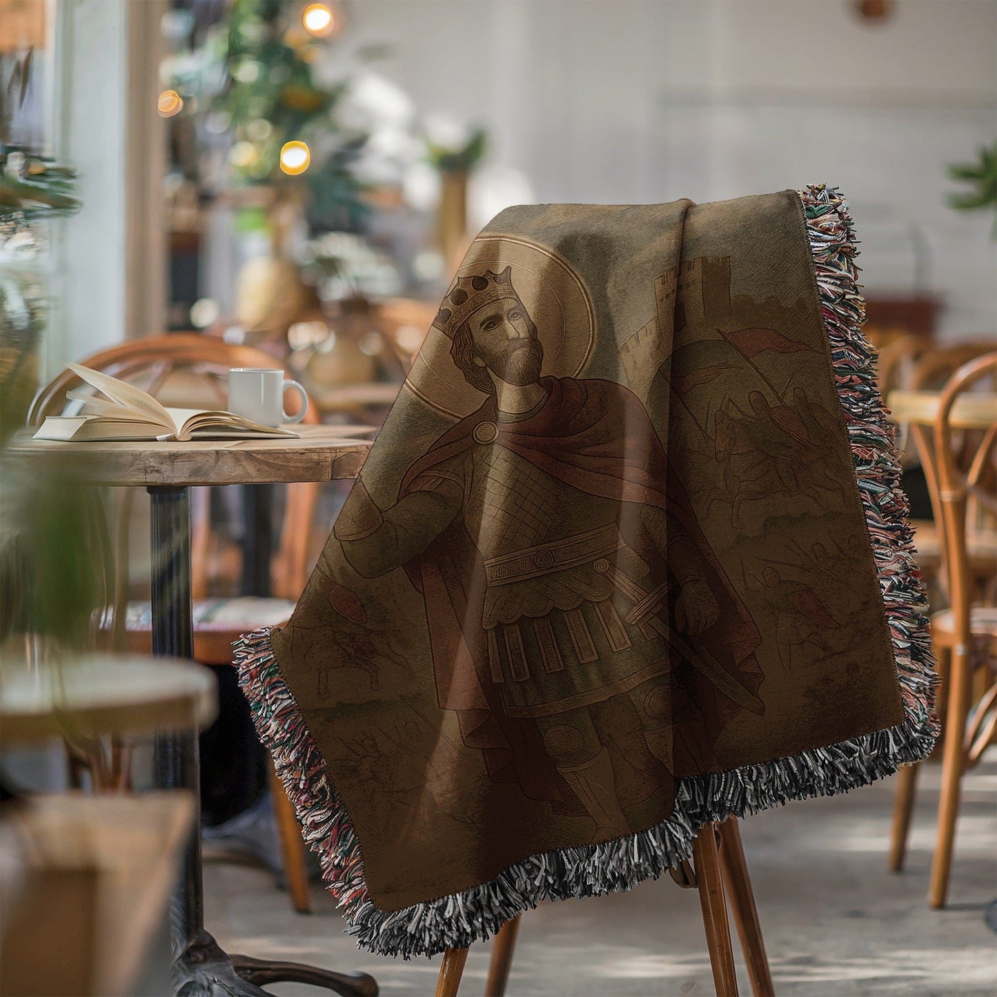 Majestic Medieval King Woven Blanket Home Decor